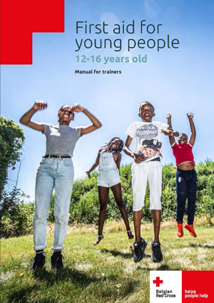 Cover of the 'First aid for young people' manual